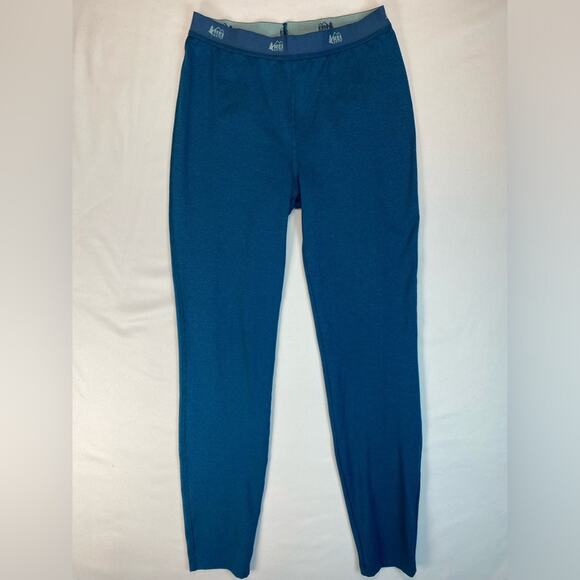 REI Co-op Base Layer Kids Large 14/16 Thermal Leggings Aqua - Picture 3 of 6